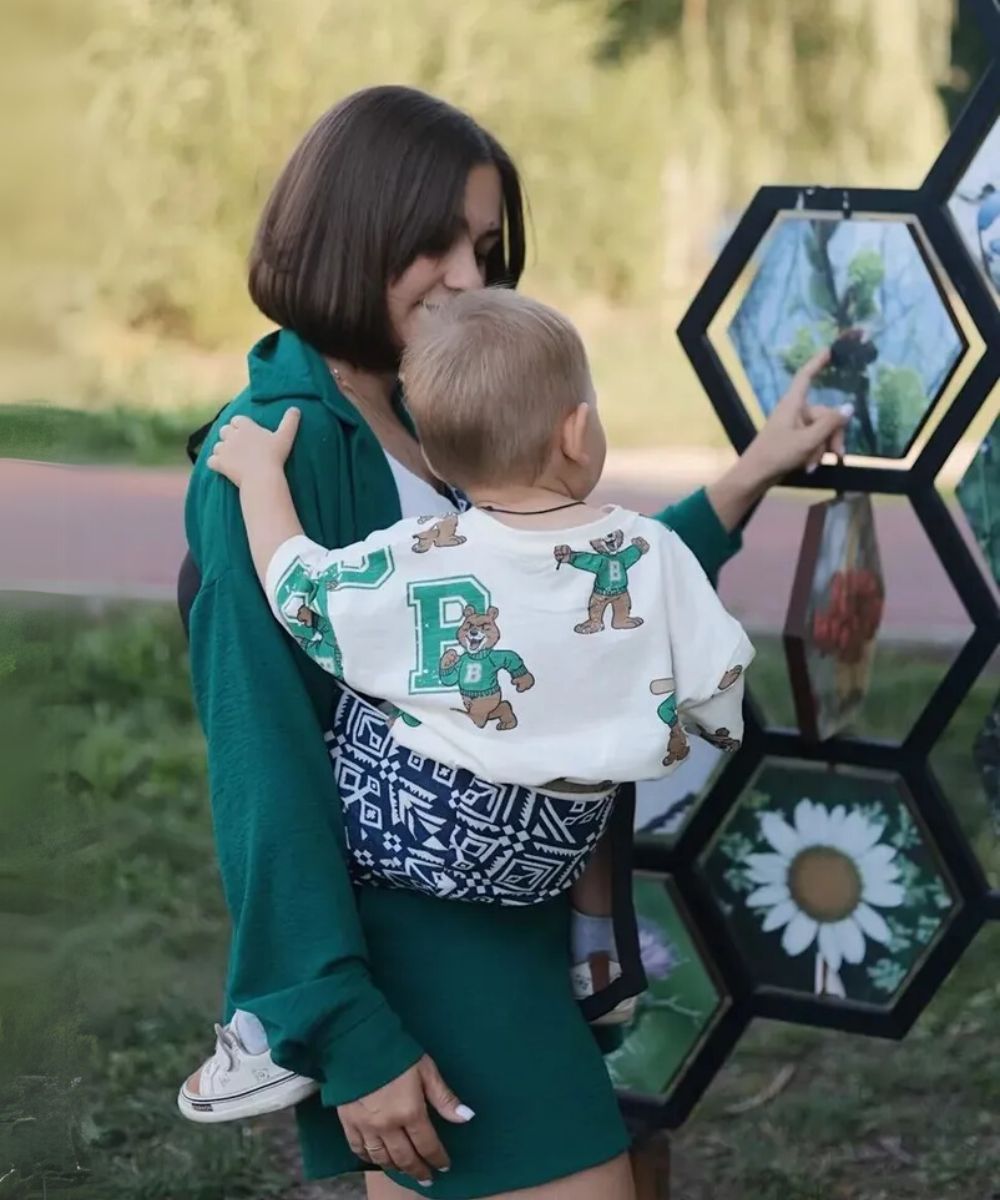 حاملة أطفال سلينغ مريحة – قابلة للتعديل وعصرية – من عمر 3 أشهر / ✨ Porte-bébé sling ergonomique – Réglable et stylé – Dès 3 mois