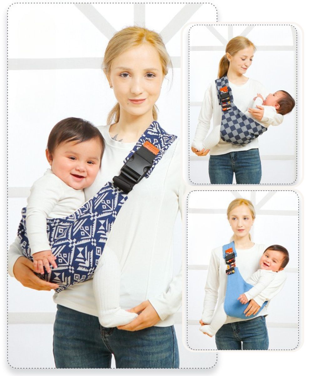 حاملة أطفال سلينغ مريحة – قابلة للتعديل وعصرية – من عمر 3 أشهر / ✨ Porte-bébé sling ergonomique – Réglable et stylé – Dès 3 mois